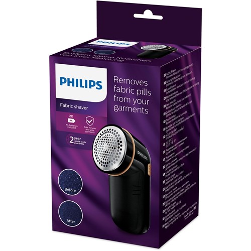 Philips GC026/80 Fabric Shaver (Black/Gold)