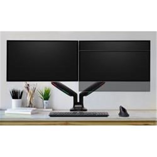 Kensington SmartFit One Touch Height Adjustable Dual Monitor Arm (Black)