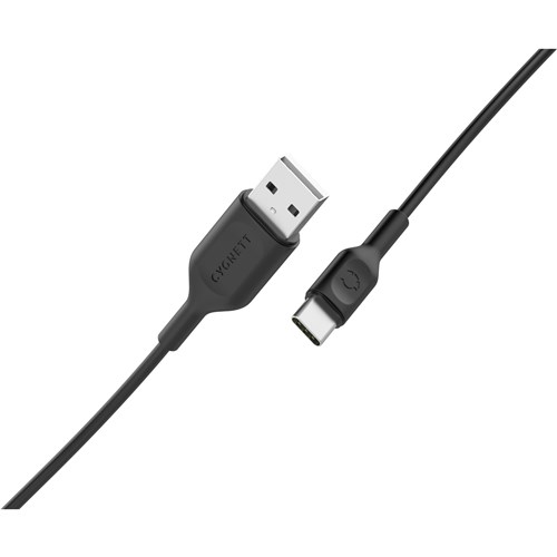 Cygnett Charge & Connect USB-C to USB-A Cable 1.2m (Black)