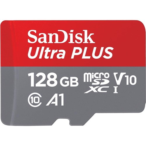 SanDisk Ultra Plus microSDXC 128GB 130MB/s Memory Card