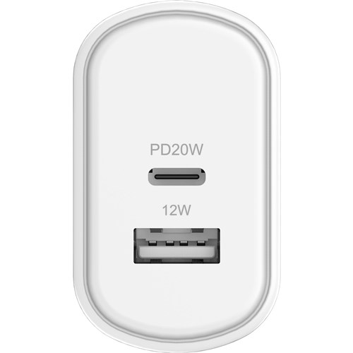 Cygnett PowerPlus 32W USB-C PD Dual Port Wall Charger (White)