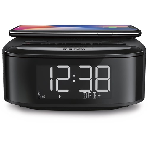 Philips DAB/FM Alarm Clock Radio with Qi Wireless Charging