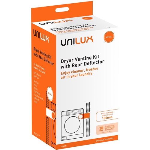Unilux Universal Dryer Venting Kit with Rear Deflector