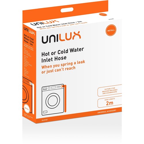 Unilux Hot or Cold Water Inlet Hose (2.6m)