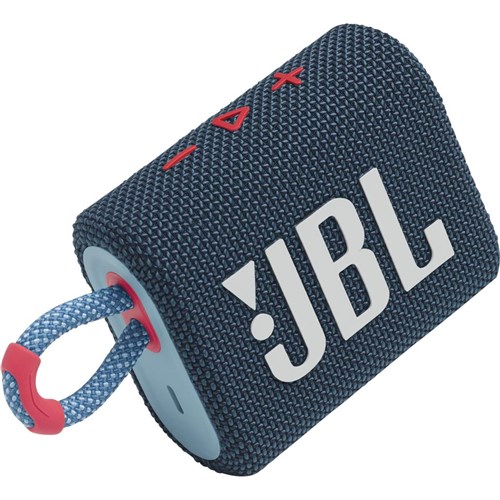 JBL Go 3 Mini Portable Bluetooth Speaker (Blue/Pink)