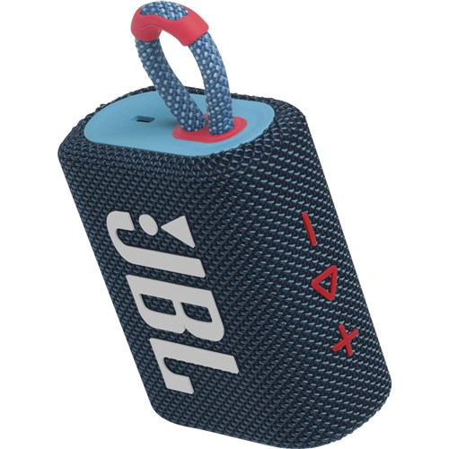 JBL Go 3 Mini Portable Bluetooth Speaker (Blue/Pink)