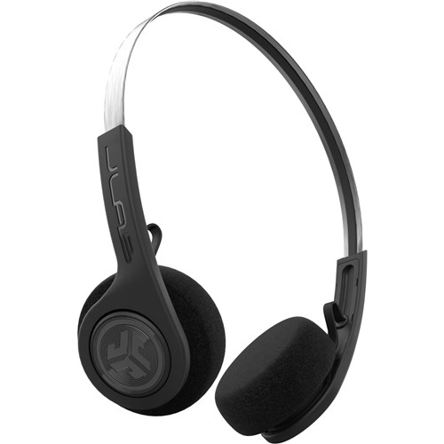 JLab Rewind Wireless Retro On-Ear Headphones (Black)