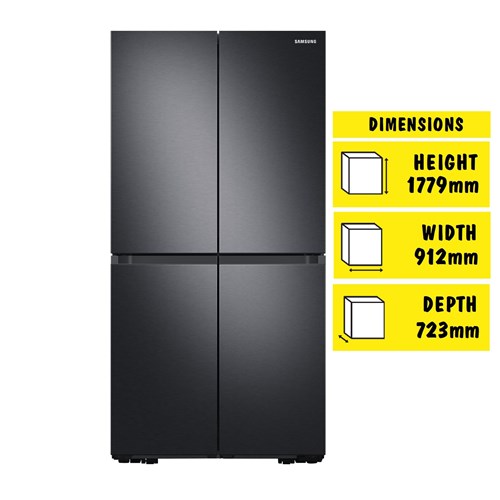 Samsung SRF7500BB 648L French Door Fridge (Black)