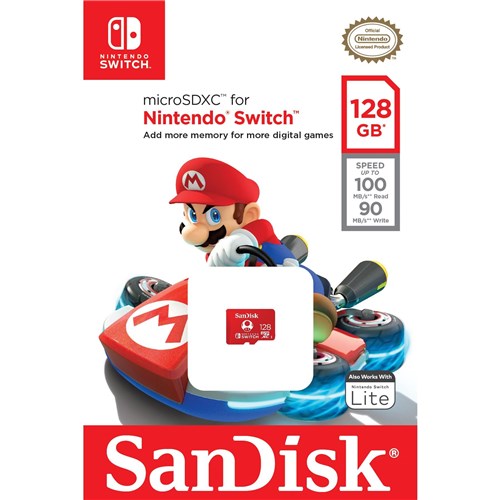 SanDisk Nintendo Switch MicroSD 128GB Memory Card