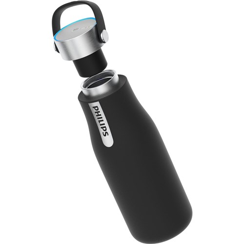 Philips GoZero 590ml Smart UV Water Bottle (Black)