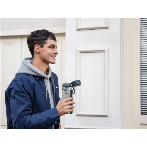 Philips GoZero 660ml Daily Straw Water Bottle (Tritan Grey)