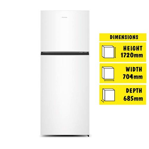 Hisense HRTF424 424L Top Mount Fridge (White)