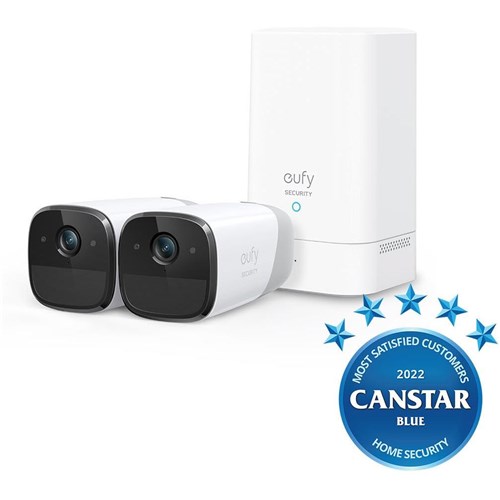 eufy Security Cam 2 Pro 2K Wireless Home Security System (2 Pack)