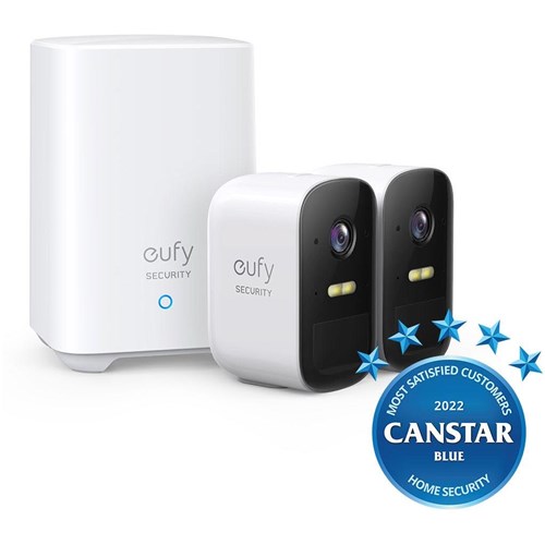 eufy Security eufyCam 2C Pro 2K Wireless Home Security System (2 Pack)