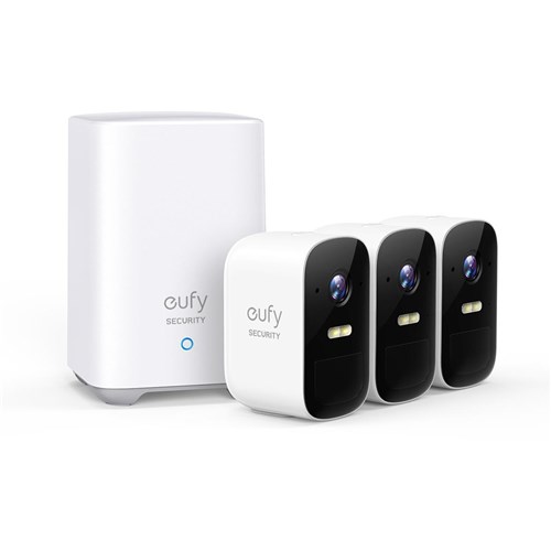 eufy Security eufyCam 2C Pro 2K Wireless Home Security System (3 Pack)