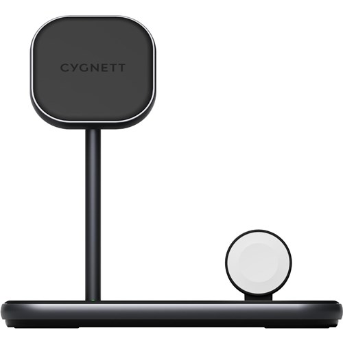Cygnett Magnetic 3-in-1 Wireless Charging Stand for Apple