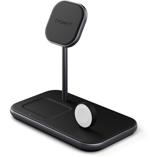 Cygnett Magnetic 3-in-1 Wireless Charging Stand for Apple