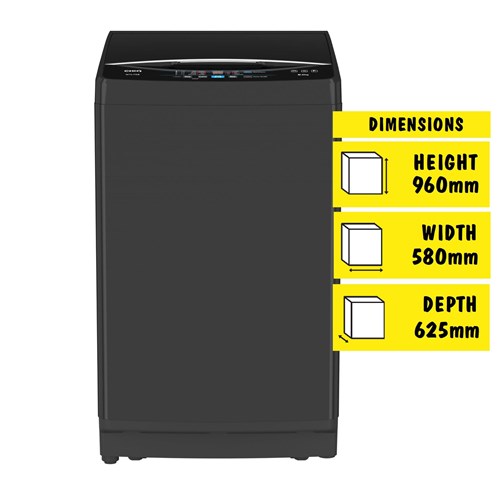 CHiQ WTL79B 8kg Top Load Washing Machine (Black)