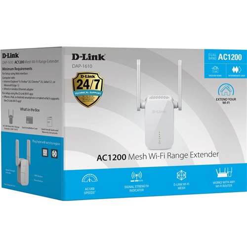 D-Link DAP-1610 AC1200 Mesh Wi-Fi Range Extender