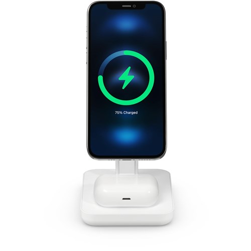 Journey MagSafe Compatible 3-in-1 Wireless Charging Stand Bundle (White)