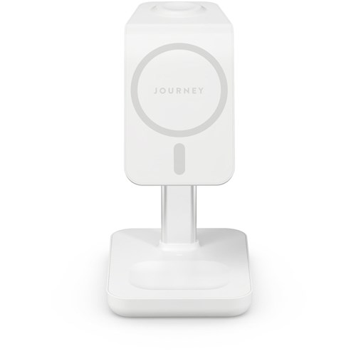 Journey MagSafe Compatible 3-in-1 Wireless Charging Stand Bundle (White)
