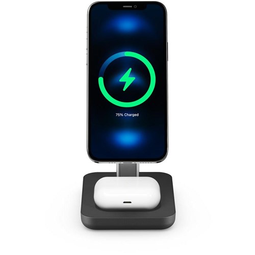 Journey MagSafe Compatible 3-in-1 Wireless Charging Stand Bundle (Black)
