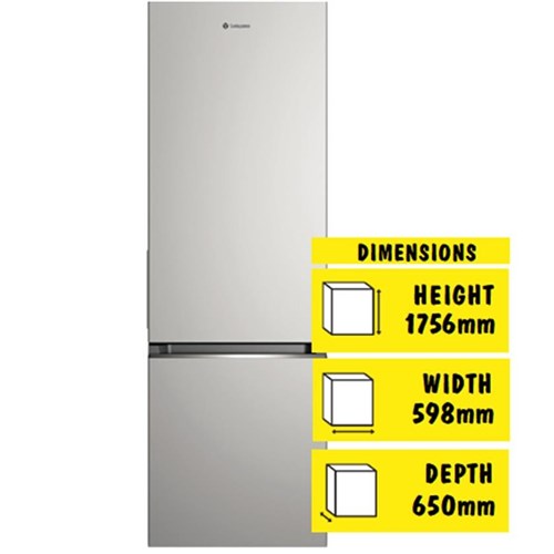 Westinghouse WBB3400AK 335L Bottom Mount Fridge (Silver)