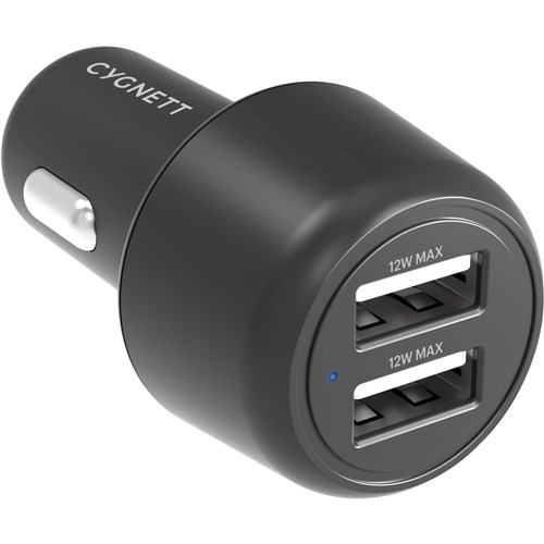 Cygnett PowerMini 24W Dual port Car Charger