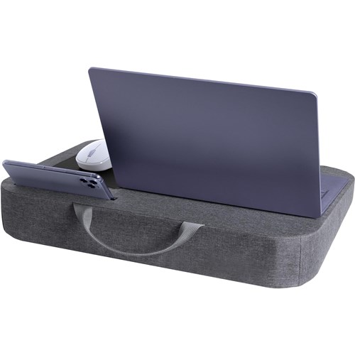 Out of Office Fabric Laptop Lap Desk (Grey)