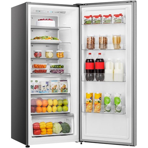 Hisense HRVF384S 384L Single Door Fridge or Freezer (Brushed Steel)