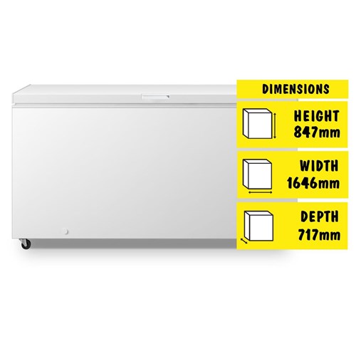 Hisense HRCF500 500L Chest Freezer (White)