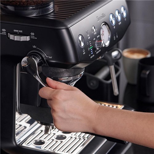 Breville the Barista Express® Impress Manual Coffee Machine (Black Truffle)