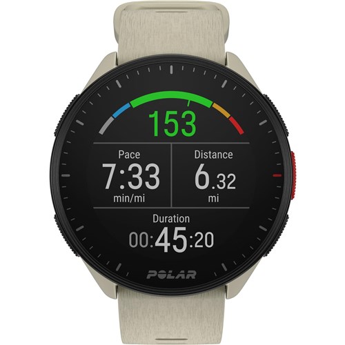 Polar Pacer GPS Running Watch (Cloud White)