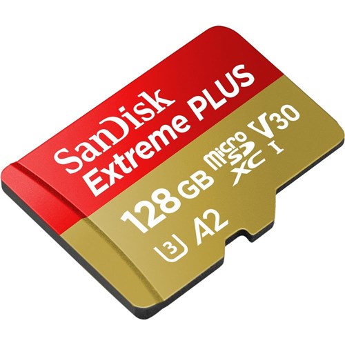 SanDisk Extreme PLUS microSDXC 128GB 200MB/s Memory Card [2022]