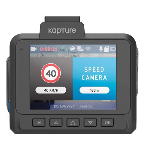 Kapture KPT-1024 FHD Front and Rear Cash Camera with 2.4' Screen Wi-Fi/GPS Logger