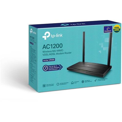 TP-Link Archer VR400 Wireless MU-MIMO VDSL/ADSL Modem Router