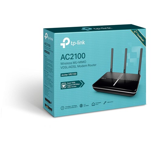 TP-Link Archer VR2100 Wireless MU-MIMO VDSL/ADSL Modem Router