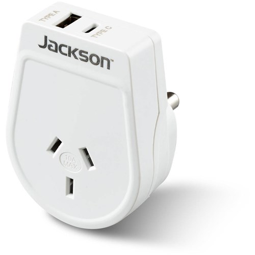 Jackson Outbound Travel Adapter with USB-C South Africa Slim
