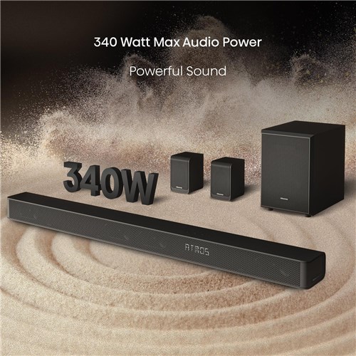 Hisense AX5100G 5.1 Channel Dolby Atmos 340W Soundbar w/ Surround Speakers