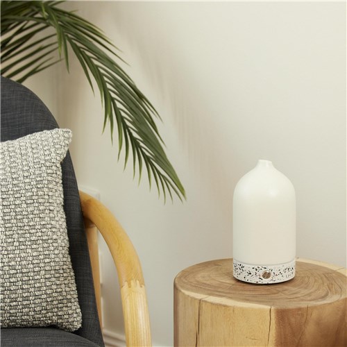 Homedics Ellia Pure Aroma Diffuser Ceramic & Terrazzo (White)