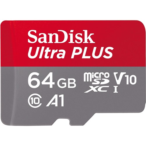 SanDisk Ultra Plus microSDXC 64GB Memory Card