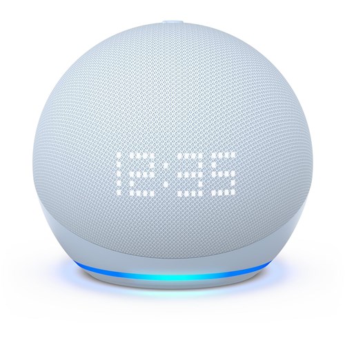 Amazon Echo Dot Smart Speaker with Clock & Alexa 5th Gen (Cloud Blue)