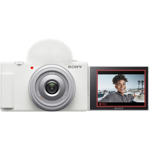 Sony CyberShot ZV-1F 4K Vlog Camera (White)