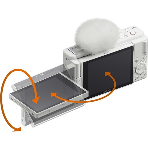 Sony CyberShot ZV-1F 4K Vlog Camera (White)
