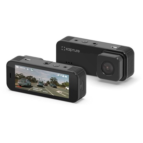 Kapture Compact FHD Front & HD Rear Dash Camera with 3.2' Screen