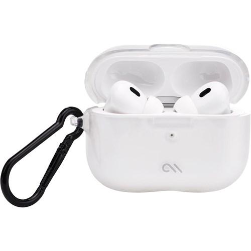 Case-Mate Tough Case with Carabiner Clip for AirPods Pro 1st/2nd Gen (Clear)