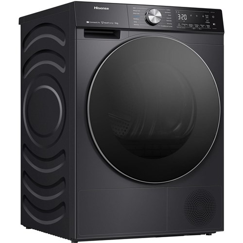Hisense HDFS90HAB 9kg Series 7 Heat Pump Dryer (Charcoal Black)