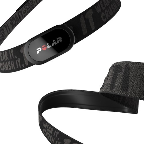 Polar H10 Heart Rate Sensor (Black Crush with Text) [M-XXL]