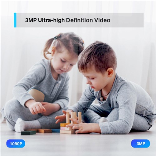 TP-LINK Tapo 3MP Pan & Tilt Home Security Wi-Fi Camera (2 Pack)