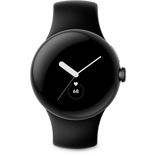 Google Pixel Watch Matte Black Stainless Steel with Obsidian Active Band